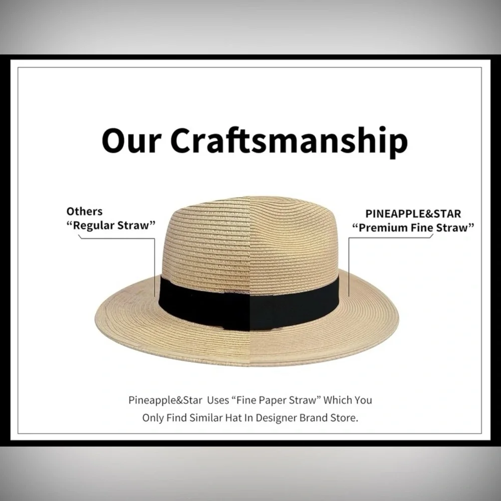 PINEAPPLE STAR Straw Hat - Picture 4 of 7